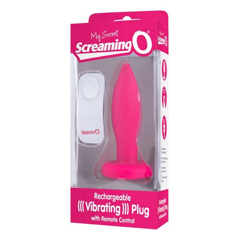 Ace plug anal vibrant telecommande the screaming o silicone conical rose