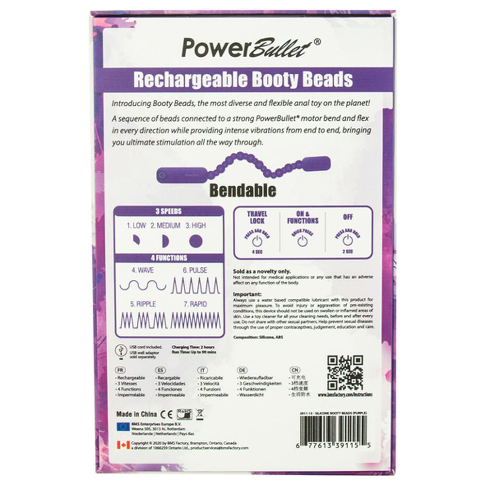 Anal beads powerbullet violet