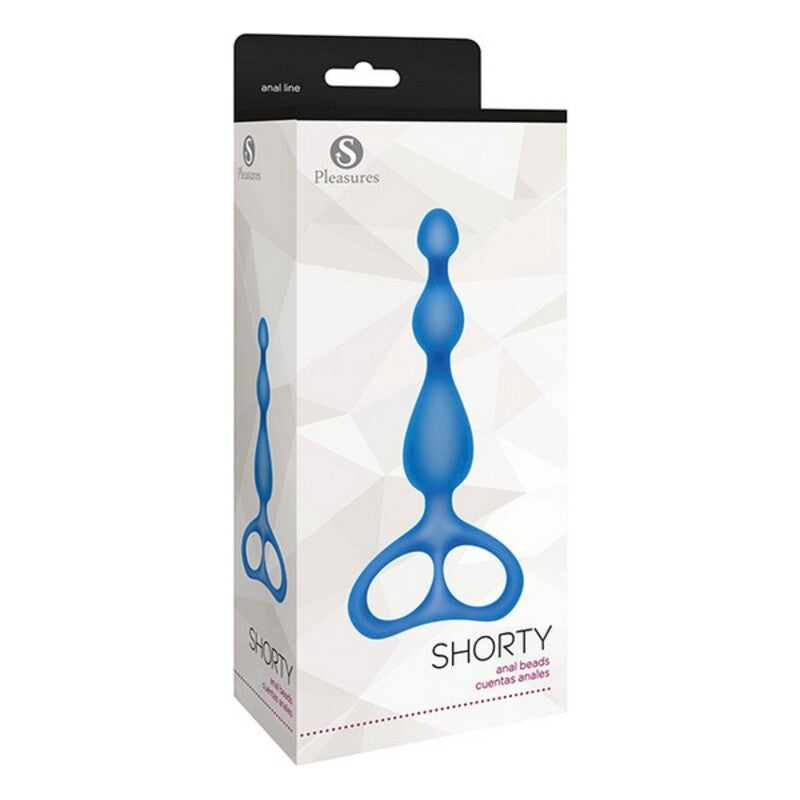 Anal beads s pleasures shorty silicone bleu