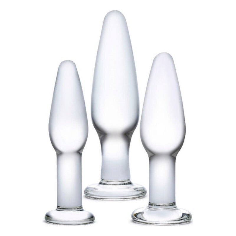 Anal training pleasure kit glas 3 pcs