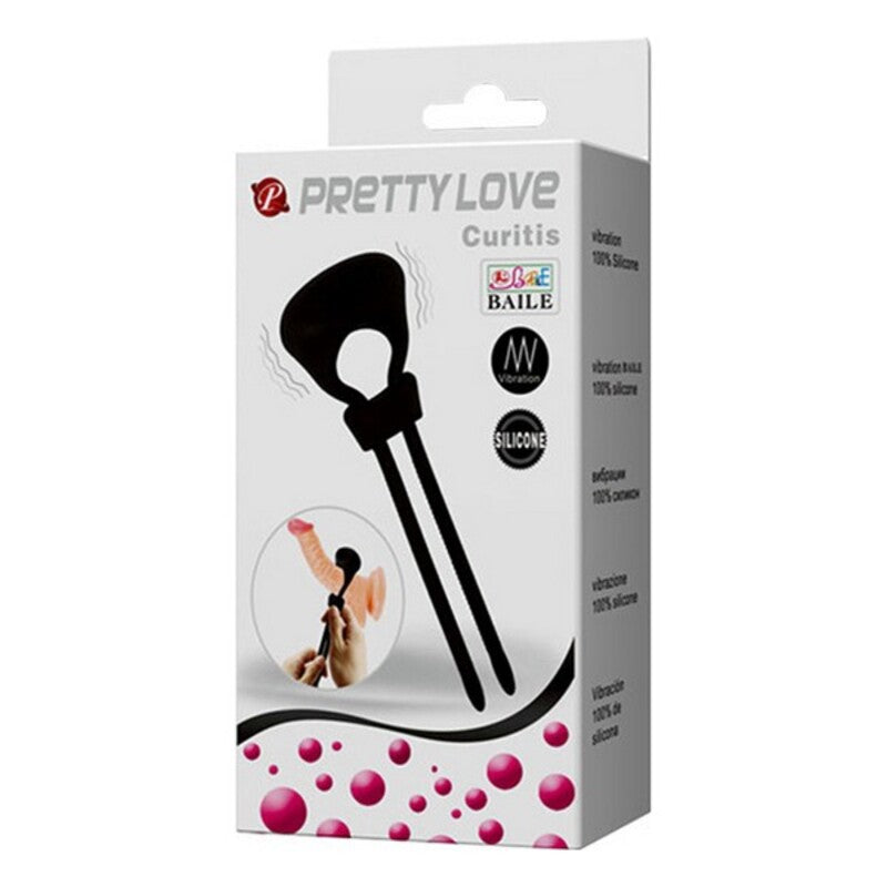 Anneau serrant vibrant pretty love curitis noir