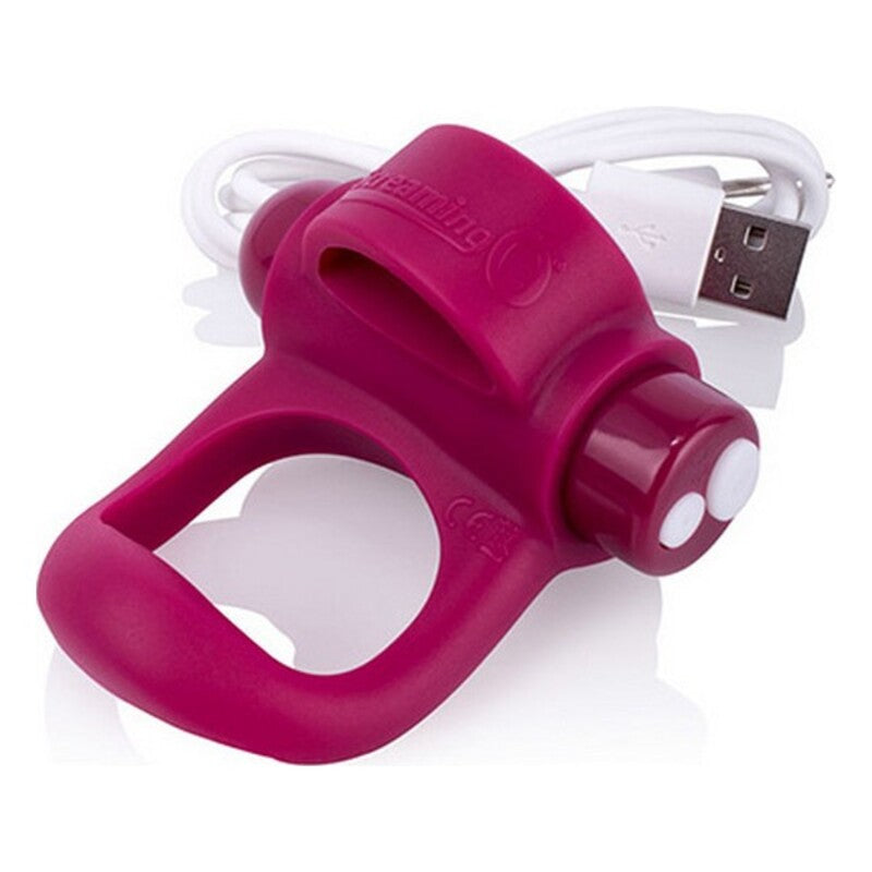 Anneau vibrant the screaming o you turn rechargeable plus bordeaux