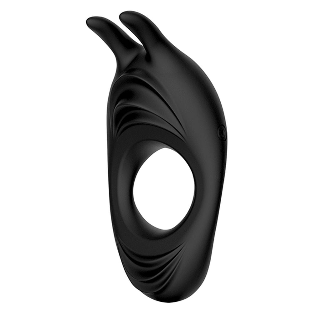 Cockring feelztoys zeus dual vibe black vibration