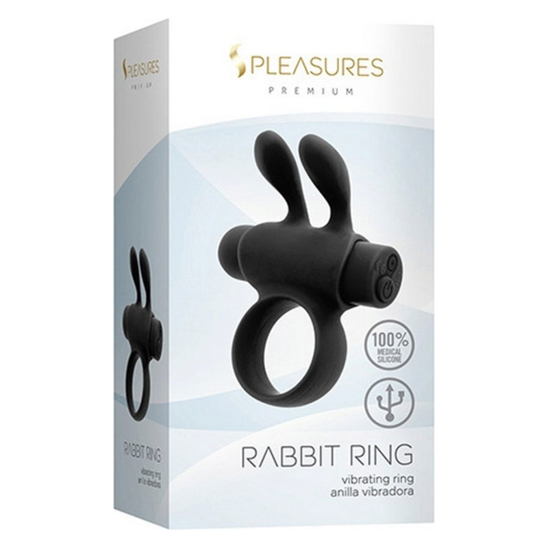 Cockring s pleasures rabbit noir