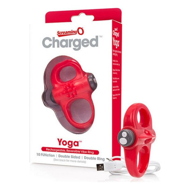 Cockring vibrant the screaming o charged yoga rouge