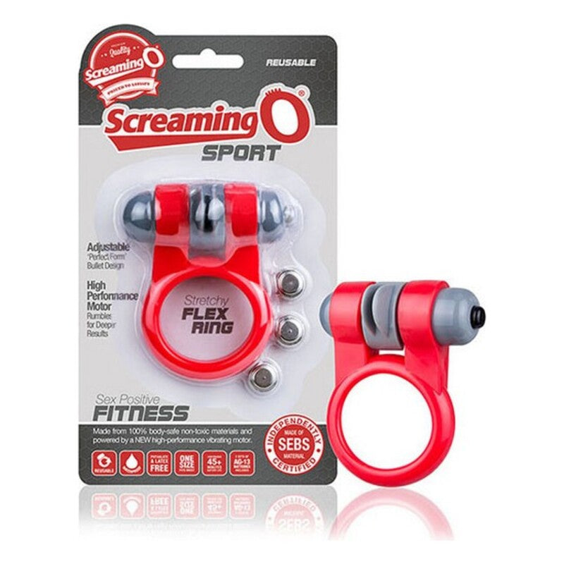 Cockring vibrant the screaming o sport rouge