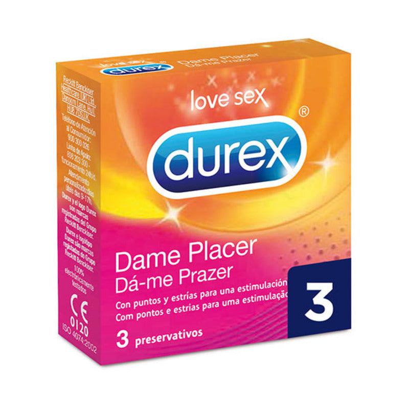 Dame placer preservatifs durex 3 pcs