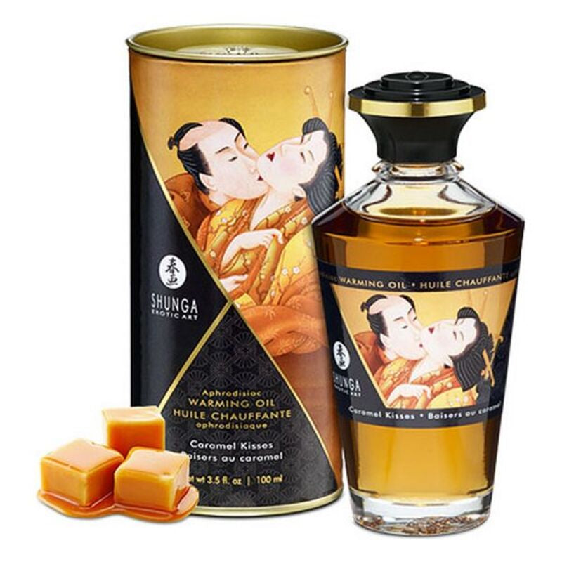 Huile de massage erotique shunga caramel 100 ml