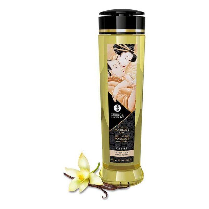 Huile de massage erotique shunga desire vanille 240 ml