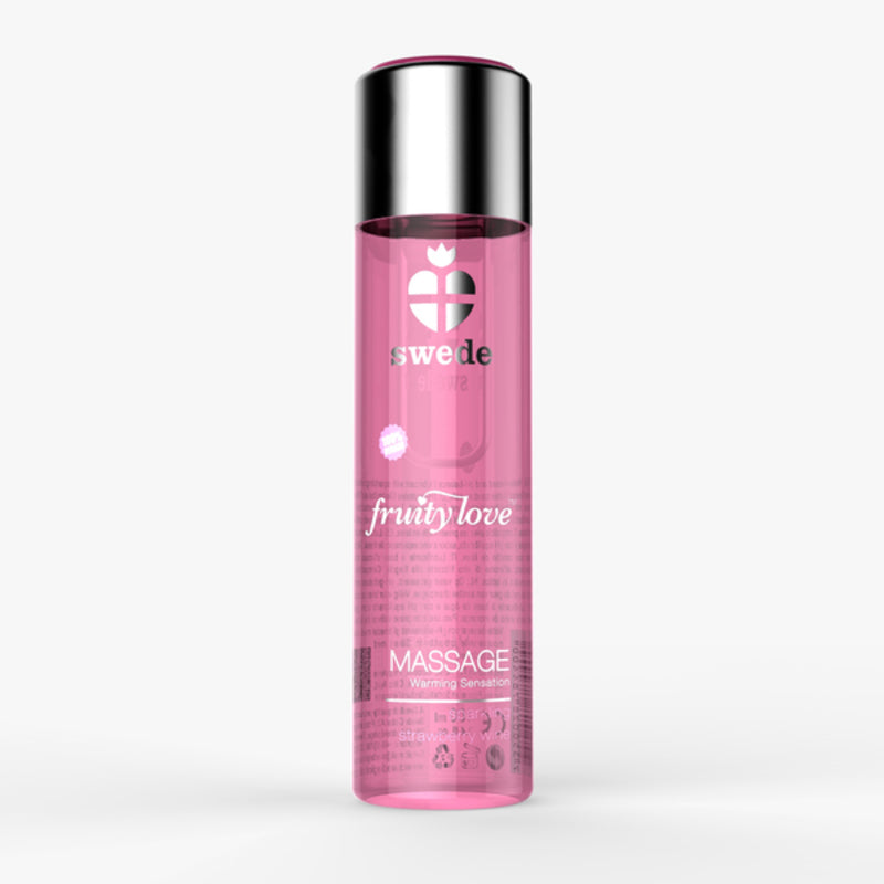 Lotion de massage fruity love massage sparkling strawberry wine swede 120 ml