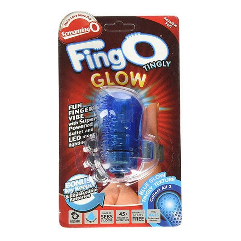 Mycero finger fun the screaming o the fingo glow tingly blue