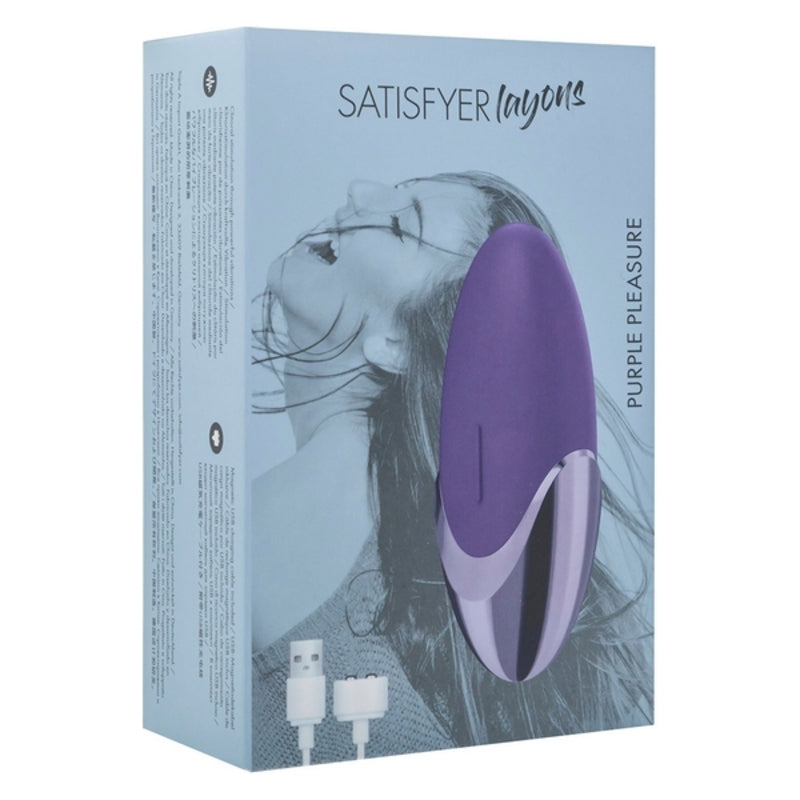 Pleasure lay on clitoris vibromasseur satisfyer lilas