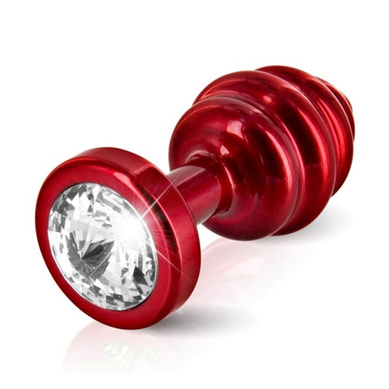 Plug anal ano nervure rouge 30 mm diogol 71618