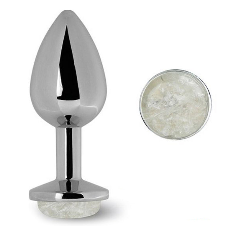 Plug anal la gemmes quartz clair