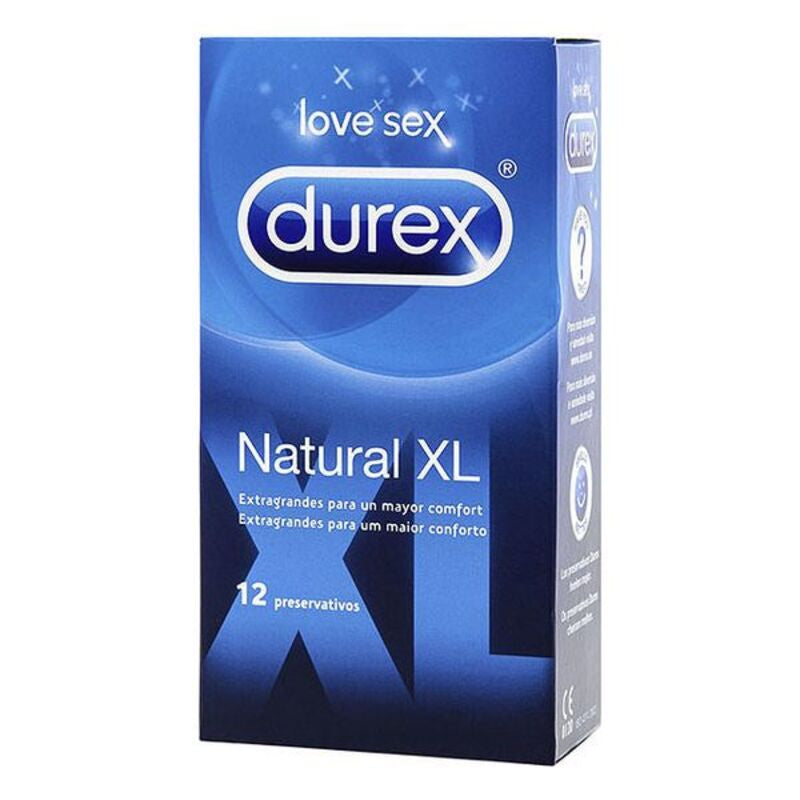 Preservatifs durex natural taille xl 12 uds