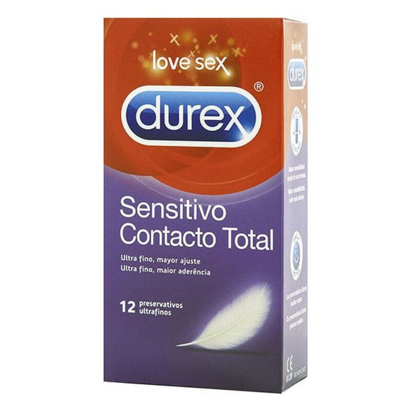 Preservatifs durex sensitivo contacto total 12 uds