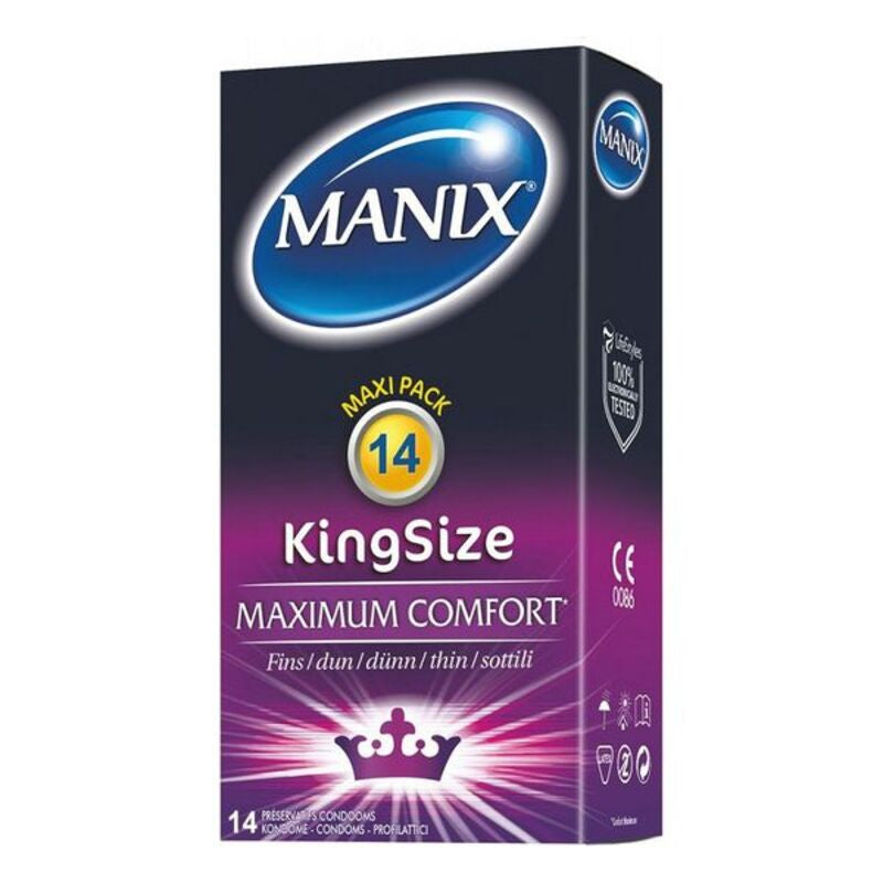 Preservatifs manix king size no 185 cm ø 56 cm 14 uds