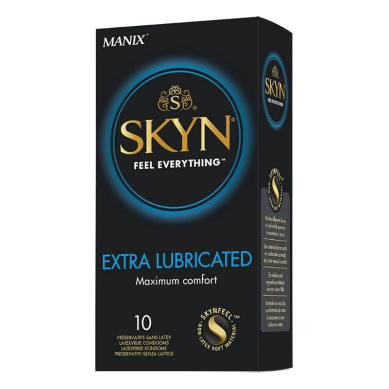 Preservatifs manix skyn extra lube 57 cm 18 cm 10 uds