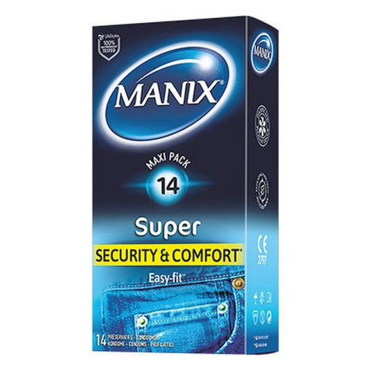 Preservatifs manix super no 185 cm 14 uds