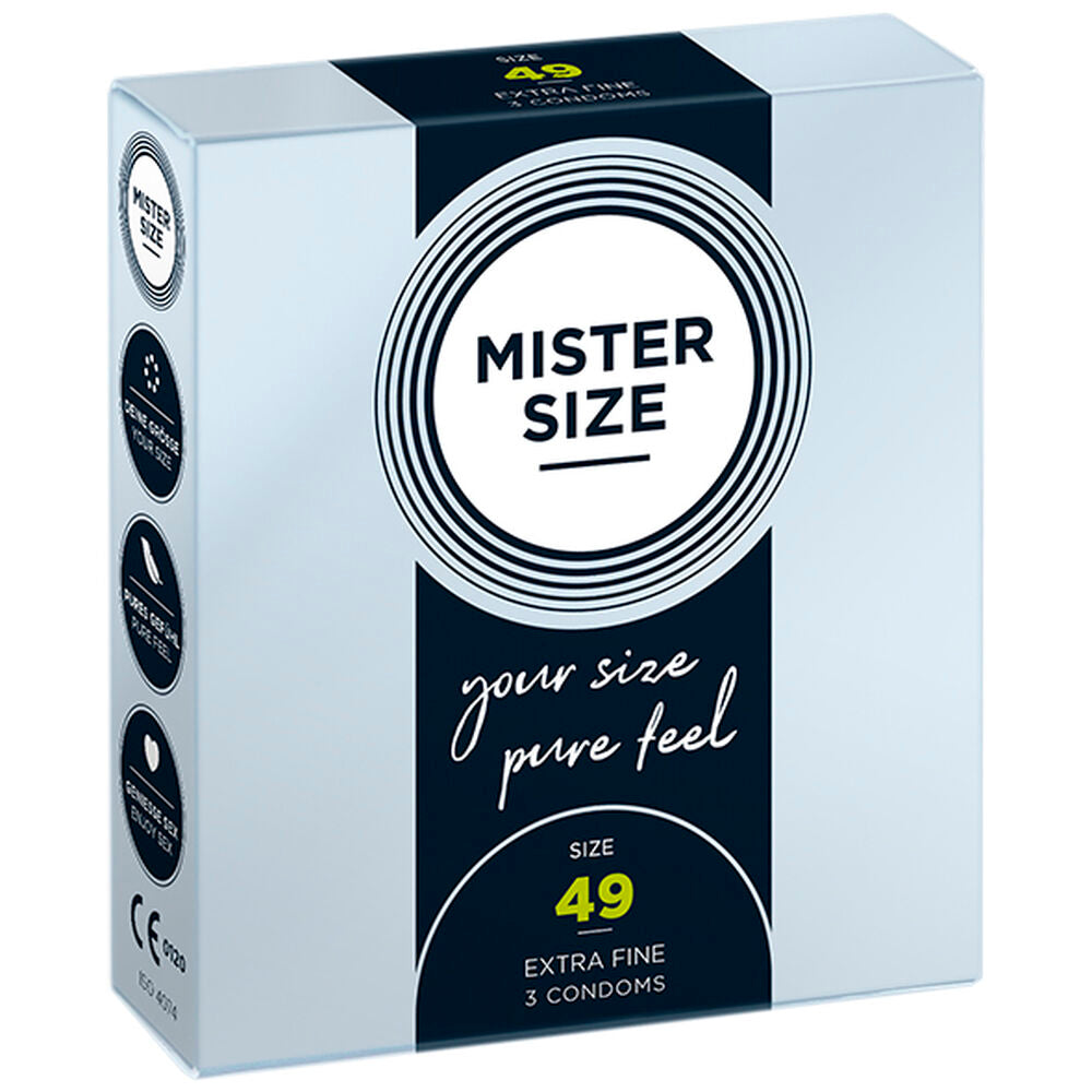 Preservatifs mister taille extra fine 49 mm