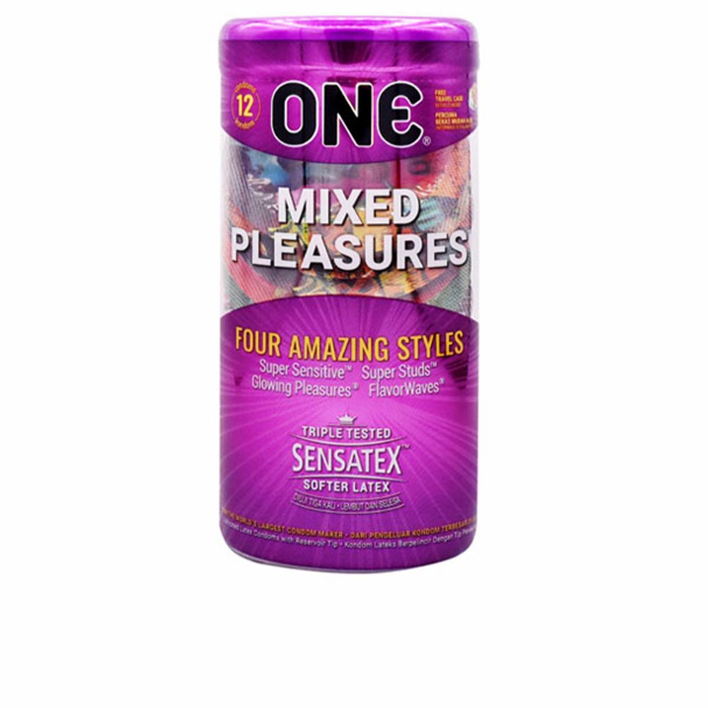 Preservatifs one plaisirs mixtes 12 uds