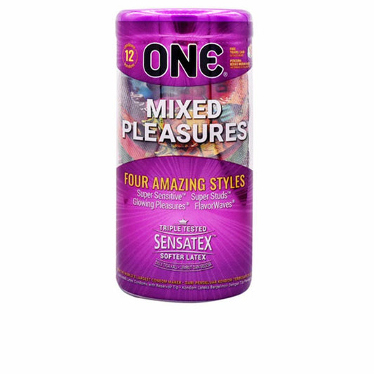 Preservatifs one plaisirs mixtes 12 uds