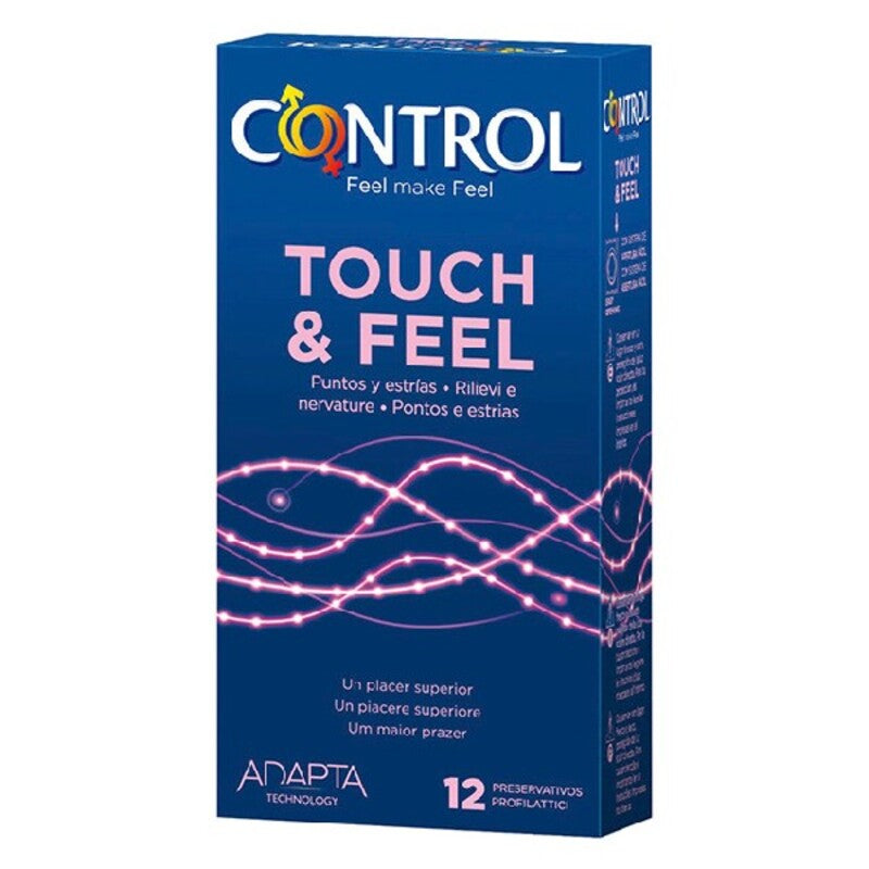 Preservatifs touch and feel control 12 uds