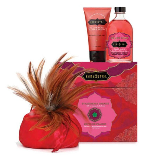 Set erotique fraise treasure trove kama sutra 88300 4 pcs