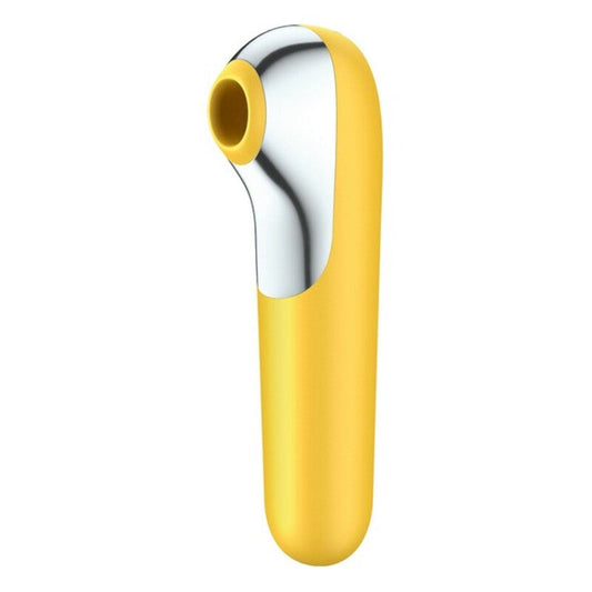 Stimulateur clitoridien a succion satisfyer dual love jaune