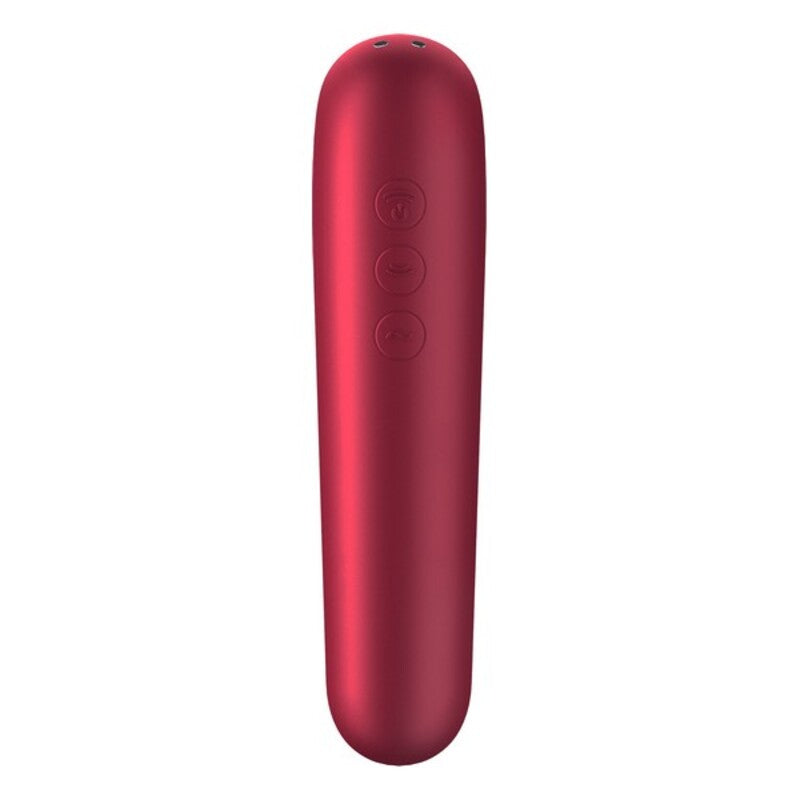 Stimulateur clitoridien a succion satisfyer dual love rouge