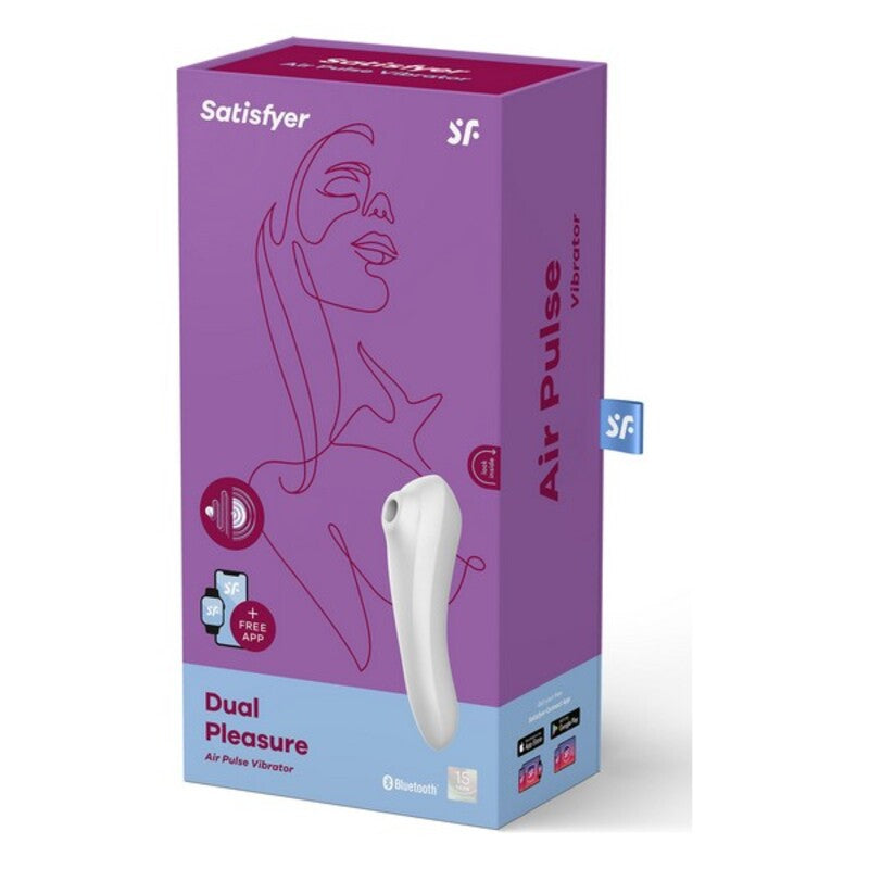 Stimulateur clitoridien a succion satisfyer dual pleasure blanc