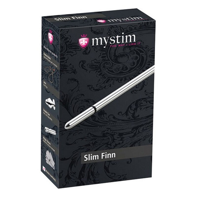 Thin finn urethral sound mystim silver 15 cm