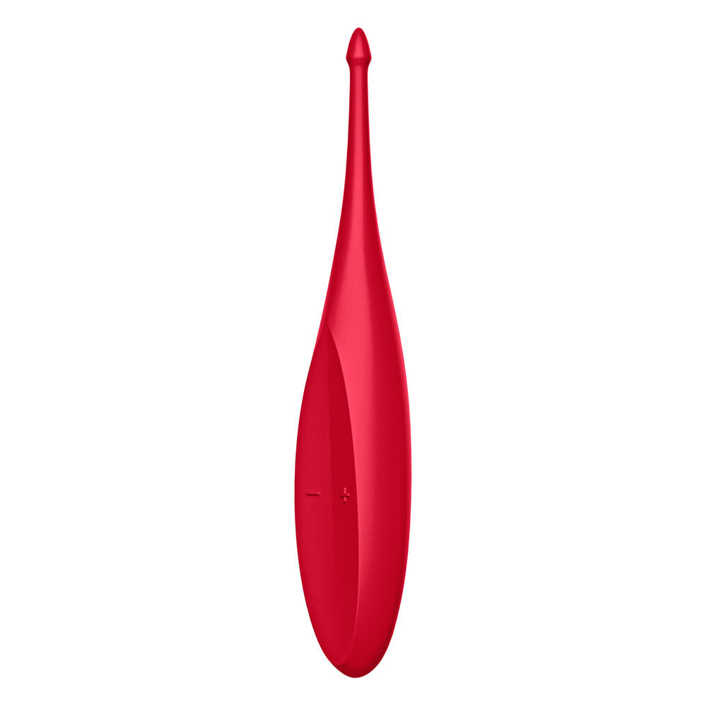 Vibromasseur clitoridien curve satisfyer cherry 17 x 3 cm