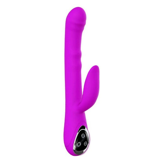 Vibromasseur double stimulation pretty love intime rechargeable rose 17 cm