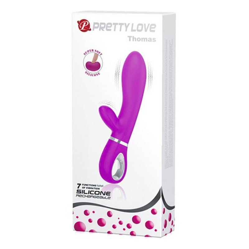 Vibromasseur double stimulation pretty love thomas lilas 11 cm