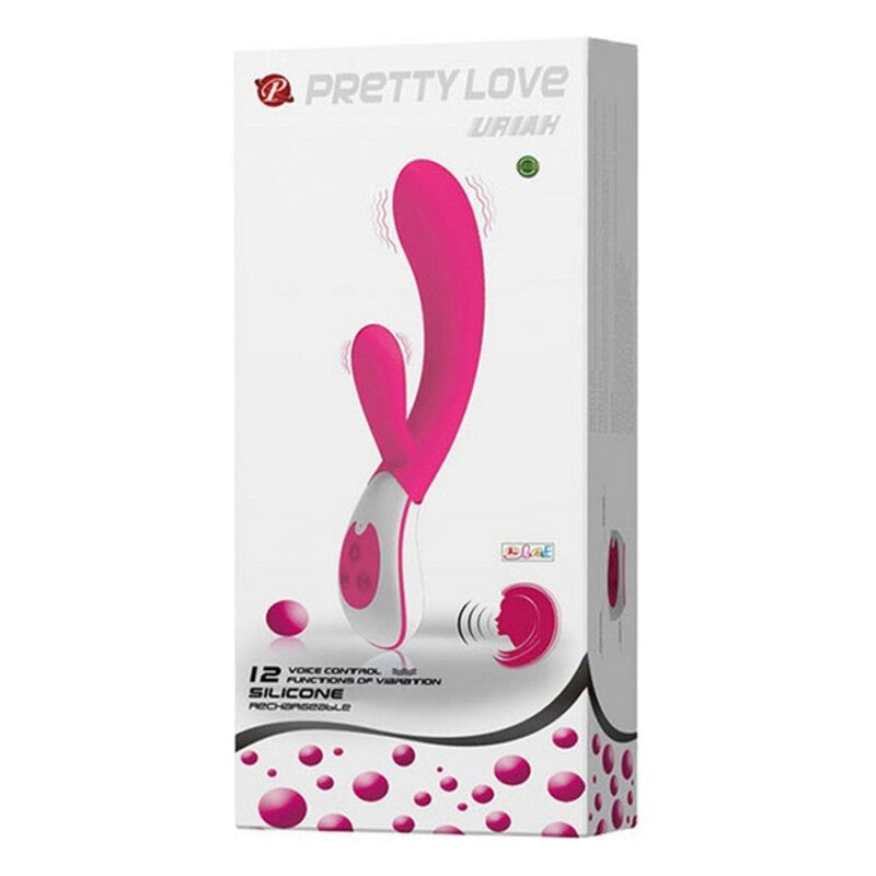 Vibromasseur double stimulation pretty love uriah rose blanc 11 cm