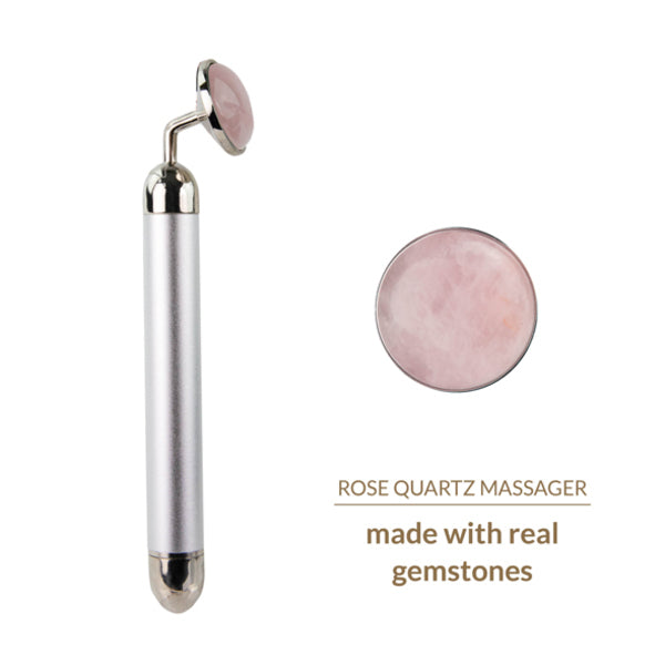 Vibromasseur lay on rose quartz la gemmes