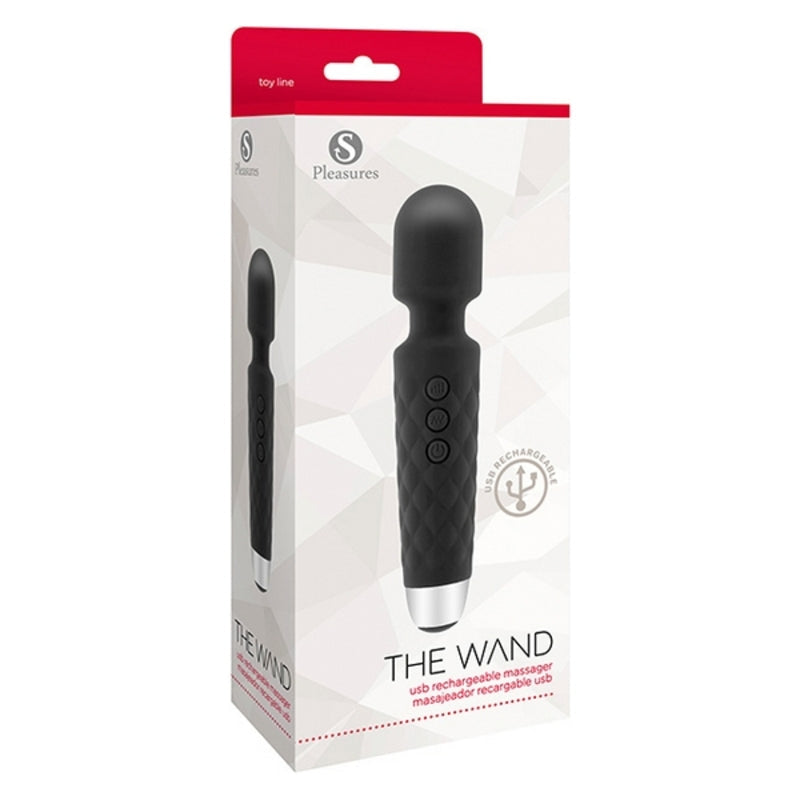 Vibromasseur point g s pleasures the wand noir