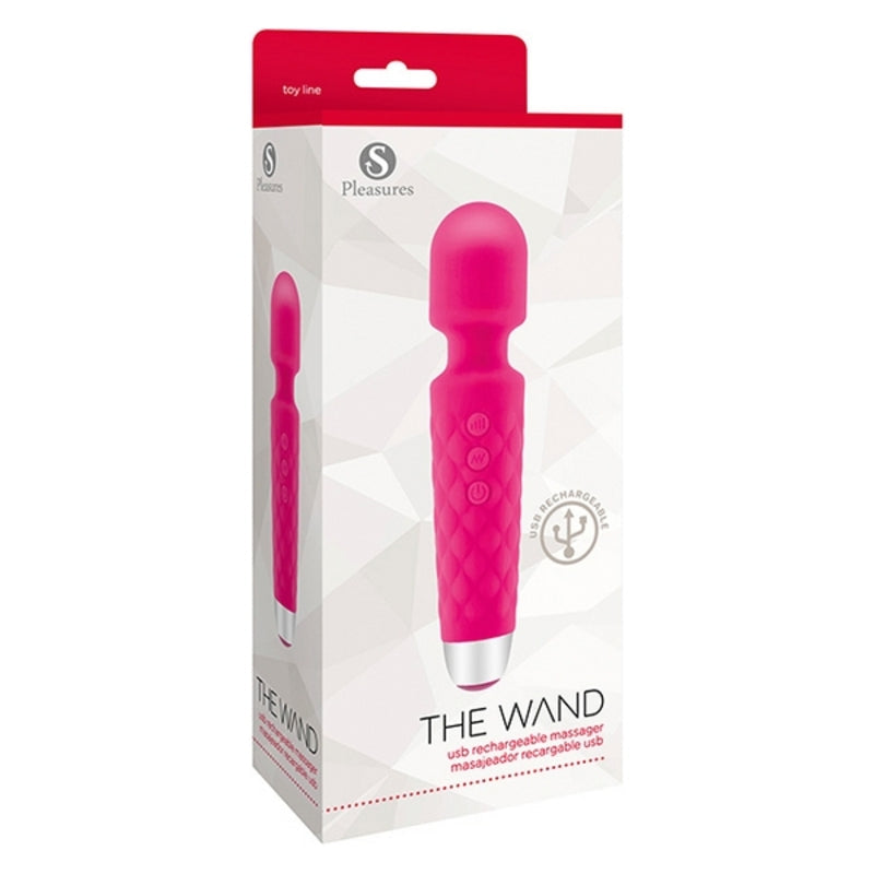 Vibromasseur point g s pleasures the wand rose fuchsia