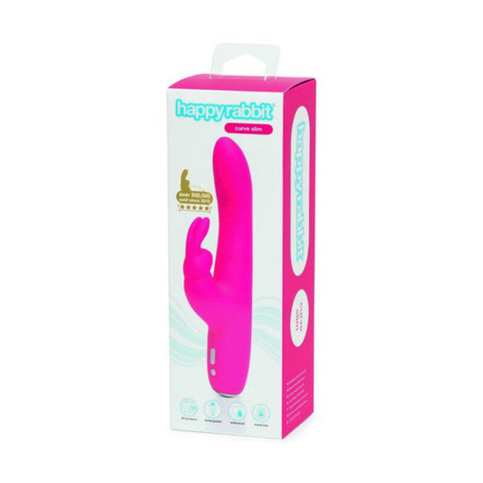 Vibromasseur rabbit slimline curve happy rabbit 05855