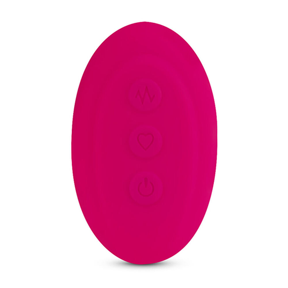 Vibromasseur rabbit whirl pulse et telecommande feelztoys fuchsia