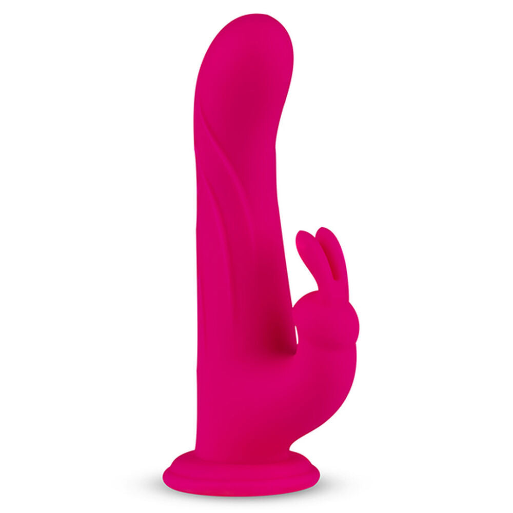 Vibromasseur rabbit whirl pulse et telecommande feelztoys fuchsia