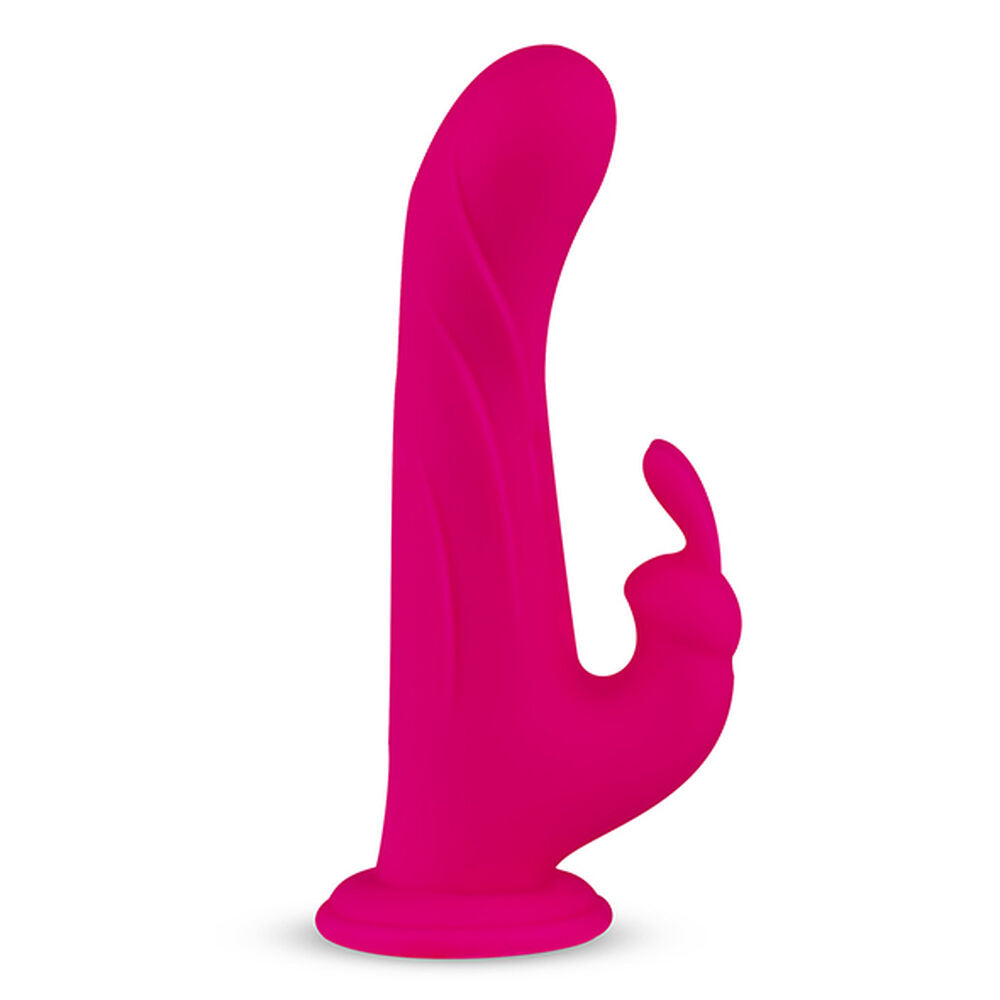 Vibromasseur rabbit whirl pulse et telecommande feelztoys fuchsia