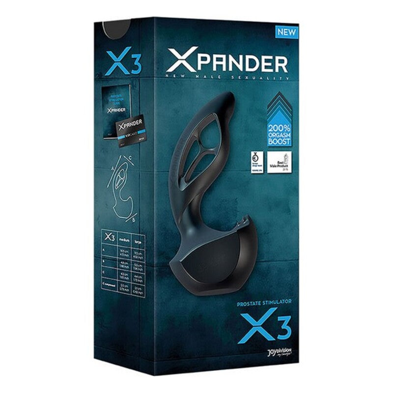 Xpander x3 silicone noir massag prostate joydivision xpander x3 black